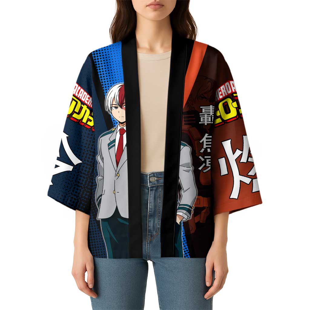 Shoto Todoroki Half-Cold Half-Hot Kimono Japanese Comic Book Style