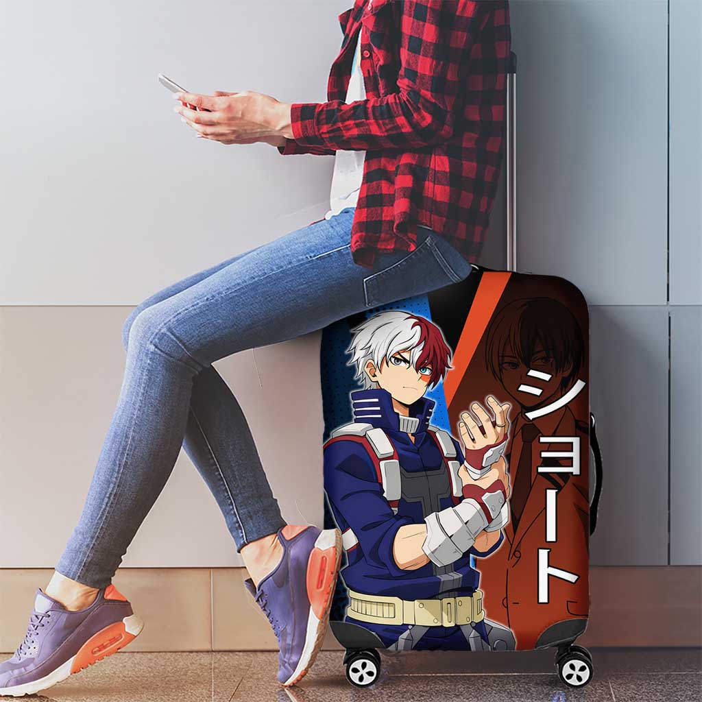 Shoto Todoroki Half-Cold Half-Hot Luggage Cover Japanese Comic Book Style