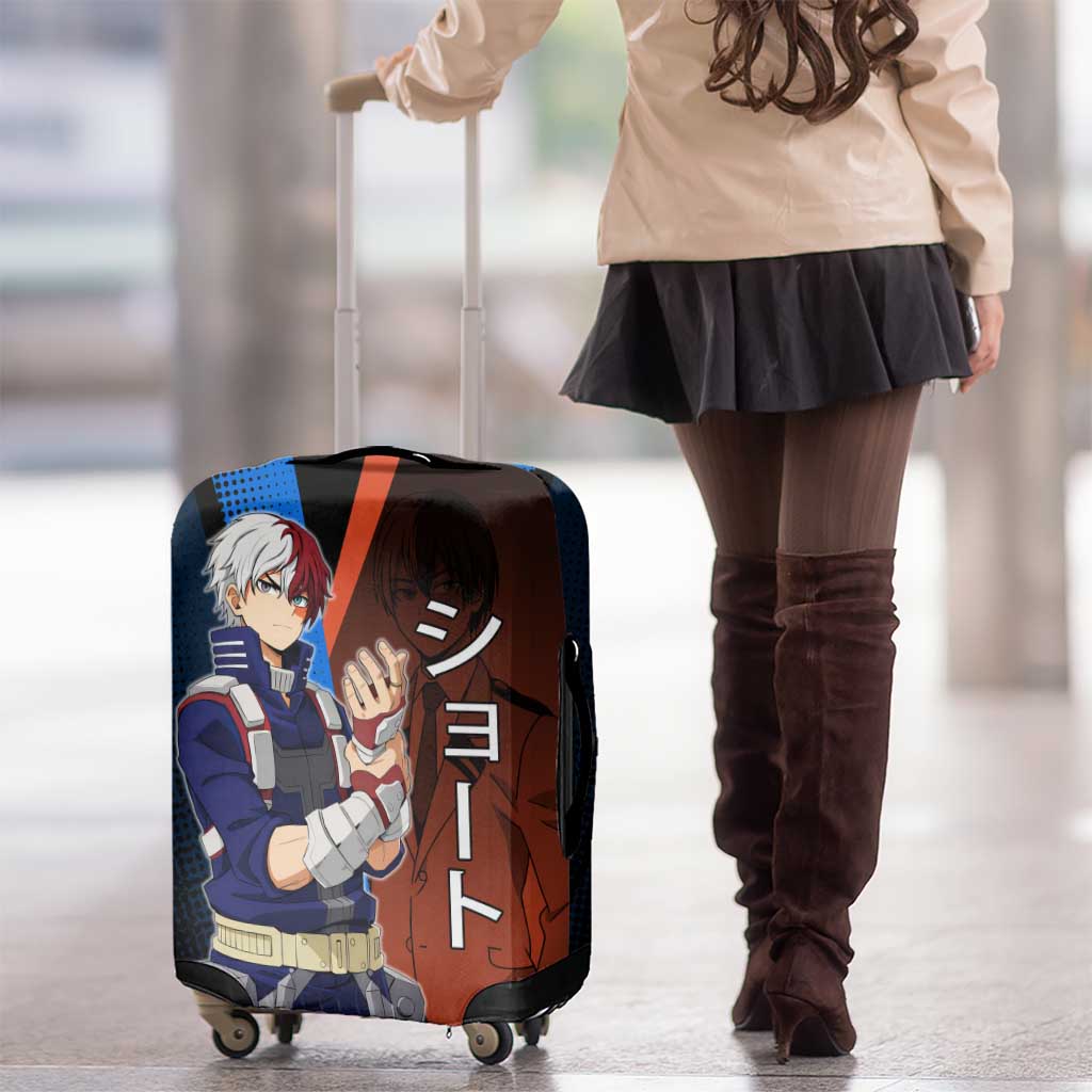 Shoto Todoroki Half-Cold Half-Hot Luggage Cover Japanese Comic Book Style