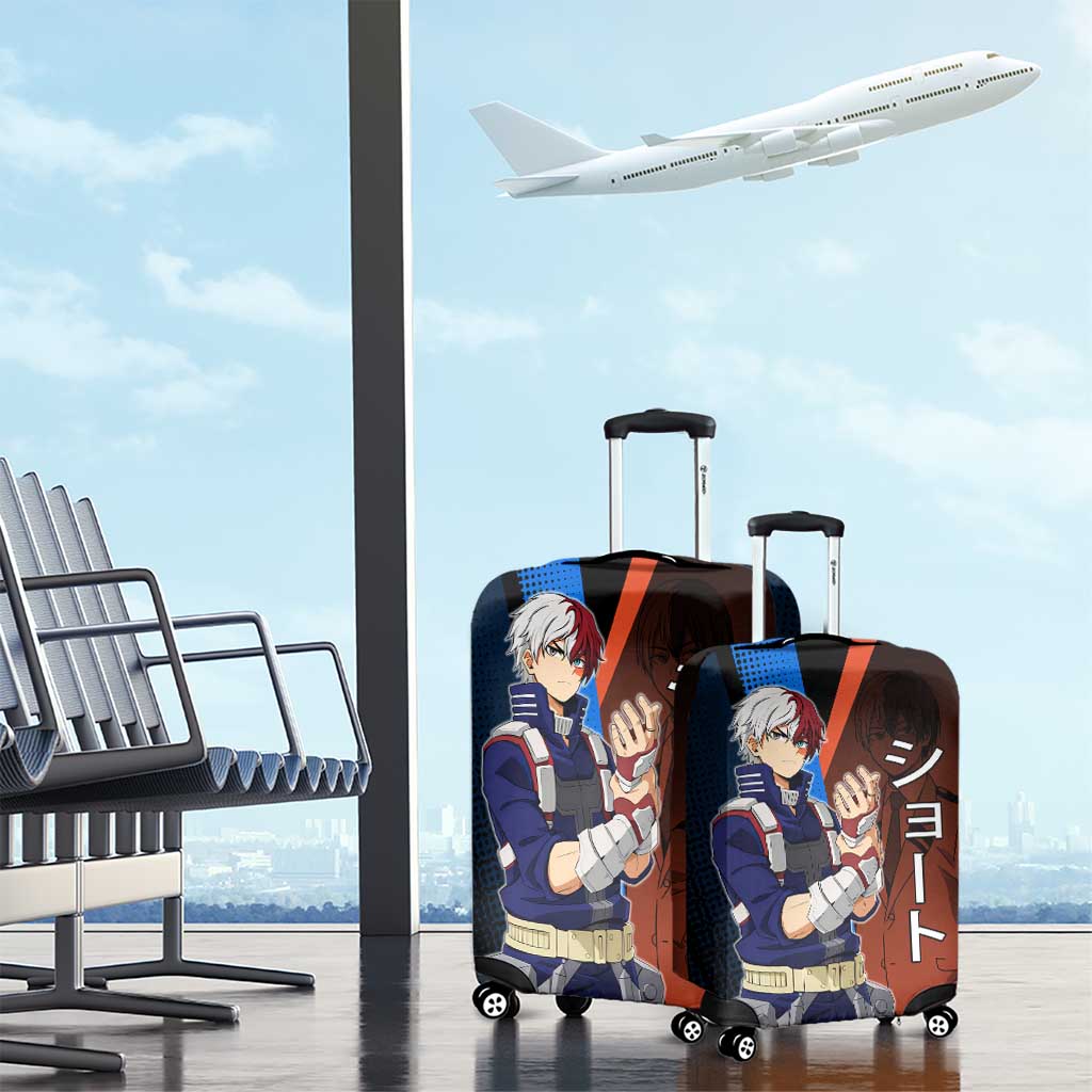 Shoto Todoroki Half-Cold Half-Hot Luggage Cover Japanese Comic Book Style