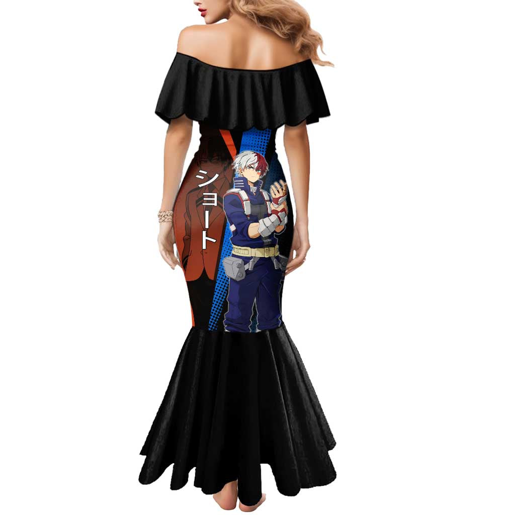 Shoto Todoroki Half-Cold Half-Hot Mermaid Dress Japanese Comic Book Style