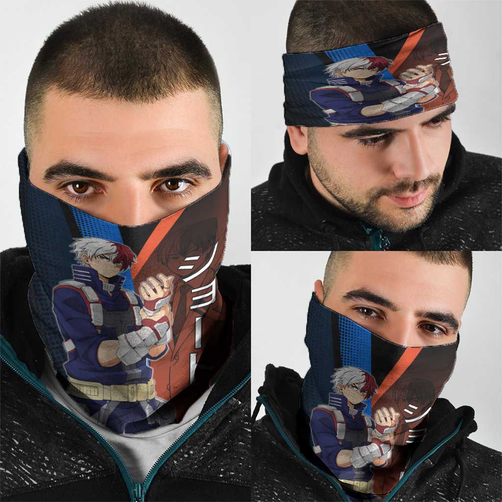 Shoto Todoroki Half-Cold Half-Hot Neck Gaiter Japanese Comic Book Style