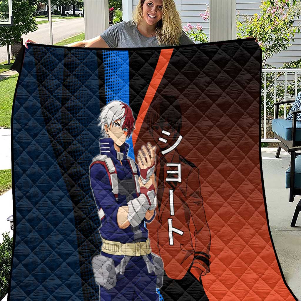 Shoto Todoroki Half-Cold Half-Hot Quilt Japanese Comic Book Style