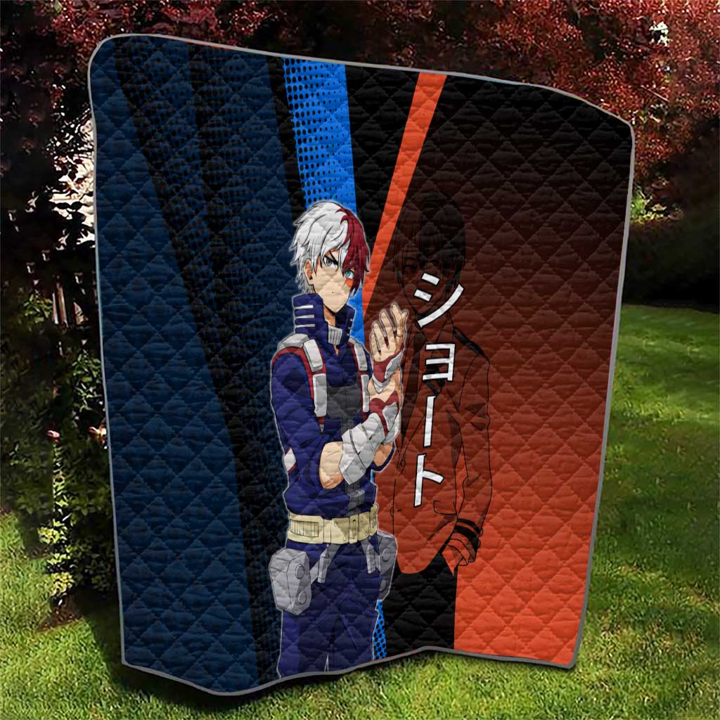 Shoto Todoroki Half-Cold Half-Hot Quilt Japanese Comic Book Style