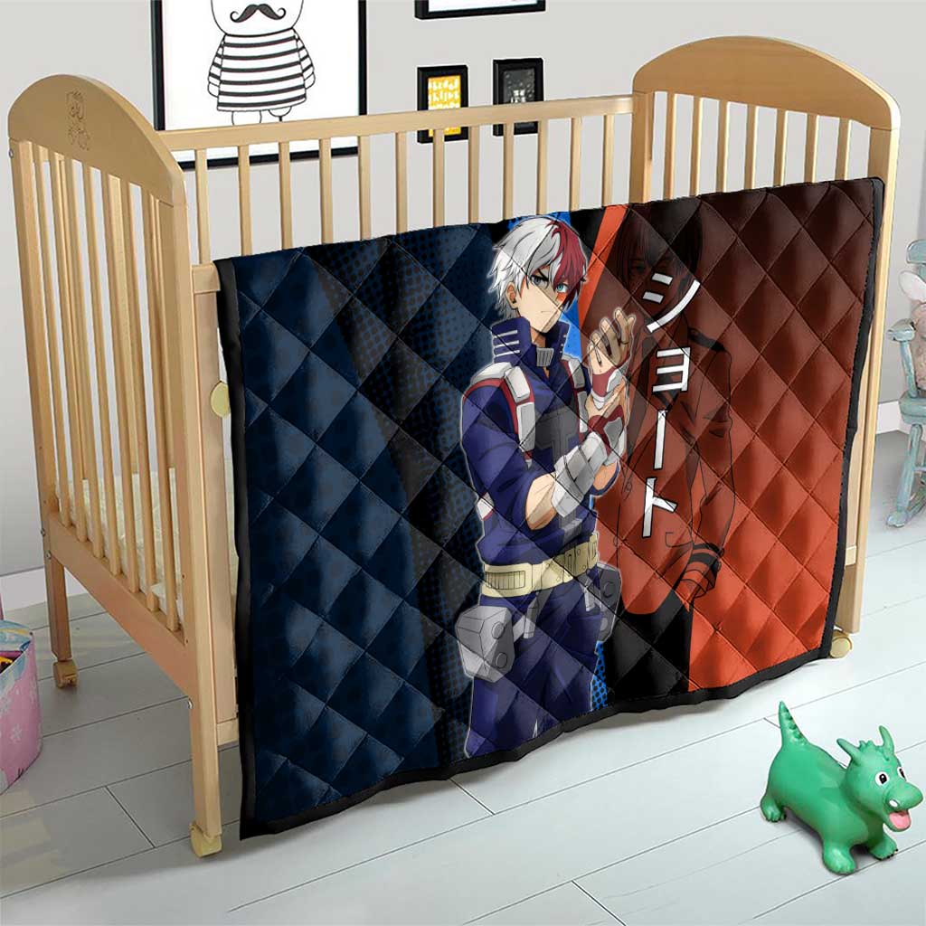 Shoto Todoroki Half-Cold Half-Hot Quilt Japanese Comic Book Style