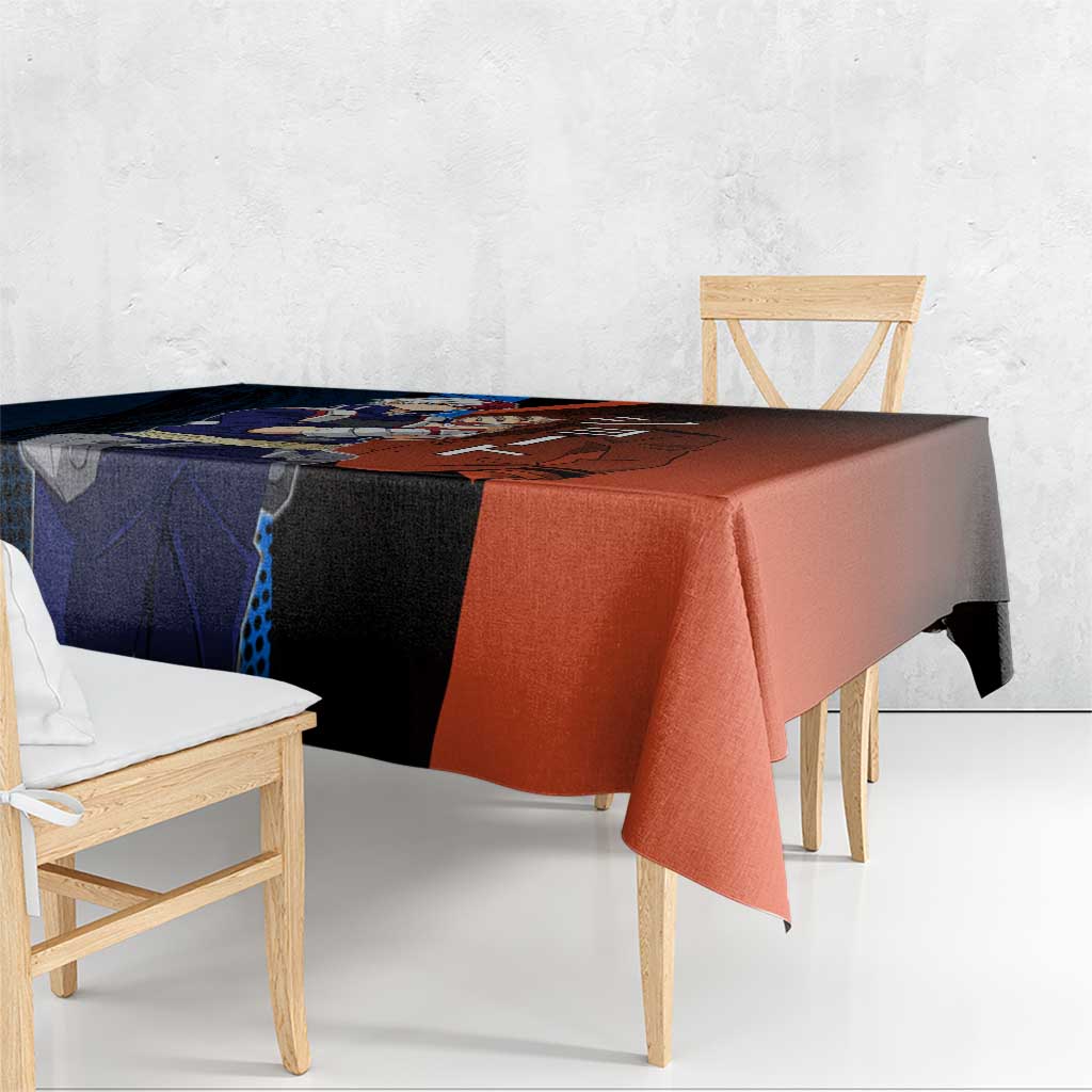 Shoto Todoroki Half-Cold Half-Hot Tablecloth Japanese Comic Book Style