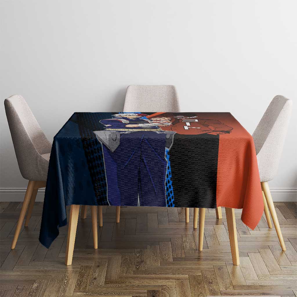Shoto Todoroki Half-Cold Half-Hot Tablecloth Japanese Comic Book Style