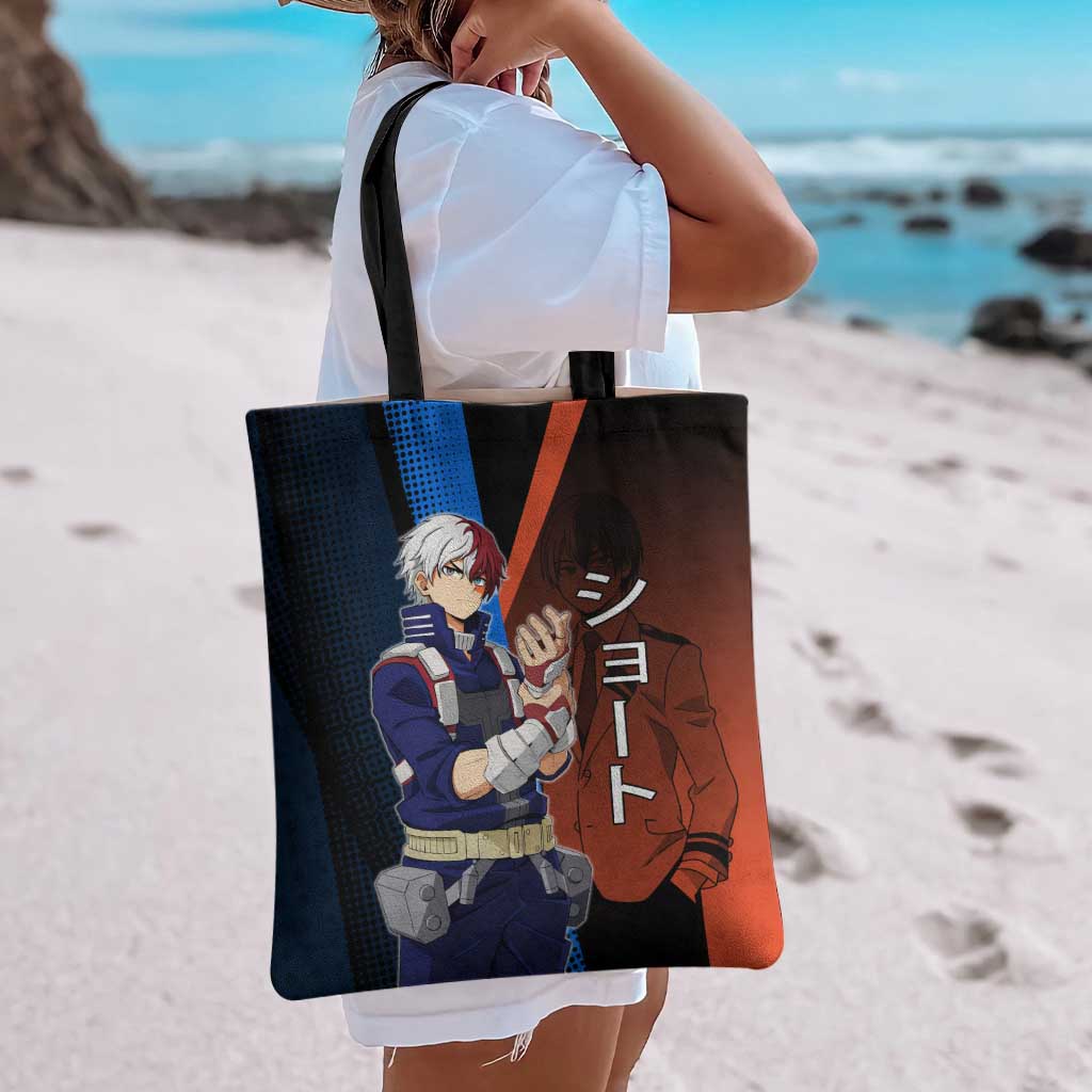 Shoto Todoroki Half-Cold Half-Hot Tote Bag Japanese Comic Book Style