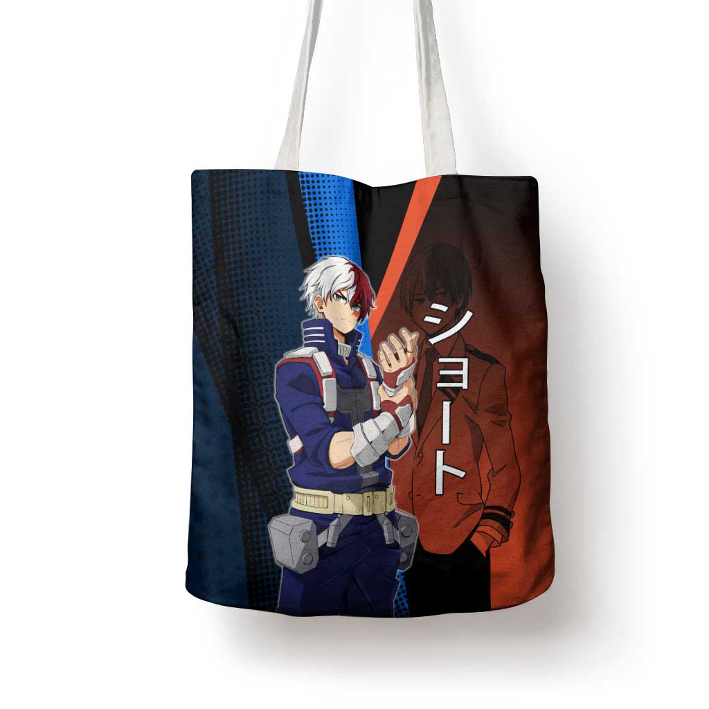 Shoto Todoroki Half-Cold Half-Hot Tote Bag Japanese Comic Book Style
