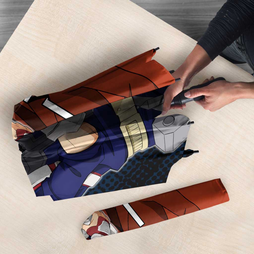 Shoto Todoroki Half-Cold Half-Hot Umbrella Japanese Comic Book Style
