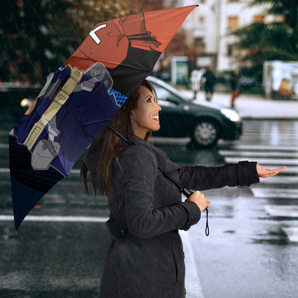 Shoto Todoroki Half-Cold Half-Hot Umbrella Japanese Comic Book Style