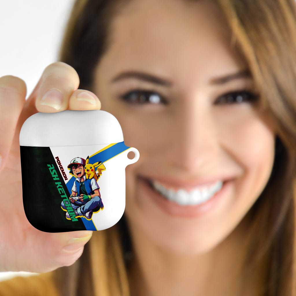 Ash & Pikachu Poké AirPods Case Vibrant Anime Character Style