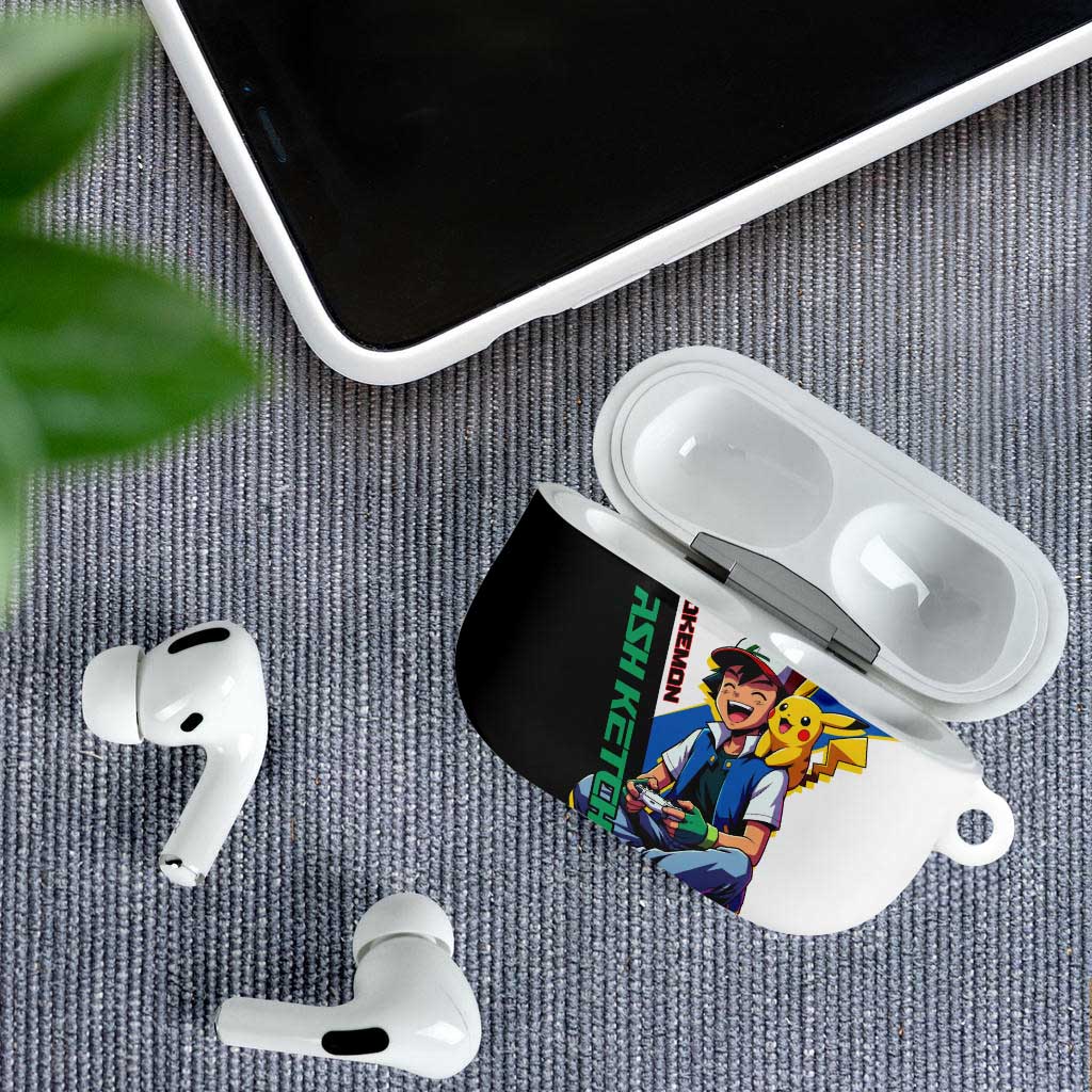 Ash & Pikachu Poké AirPods Case Vibrant Anime Character Style