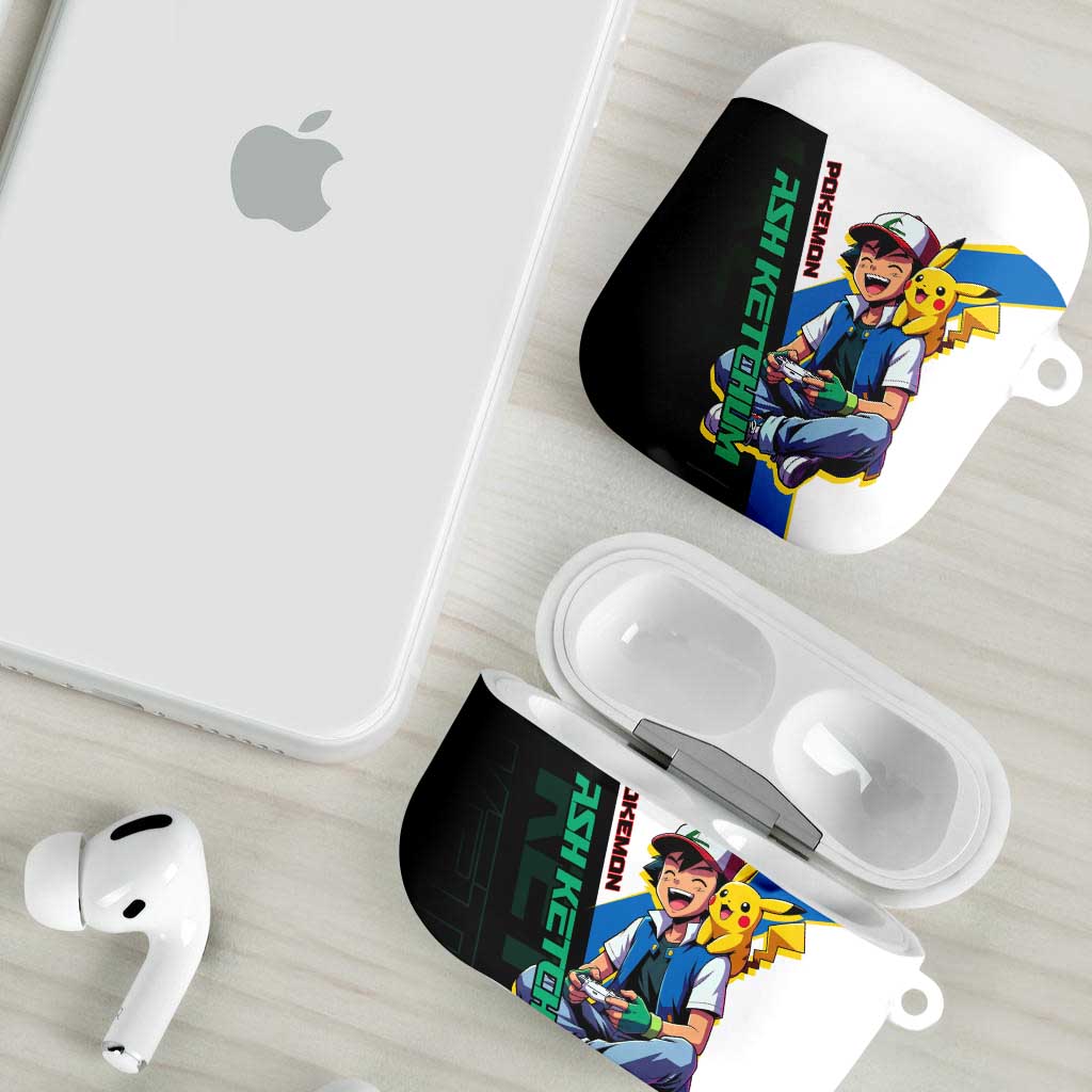 Ash & Pikachu Poké AirPods Case Vibrant Anime Character Style