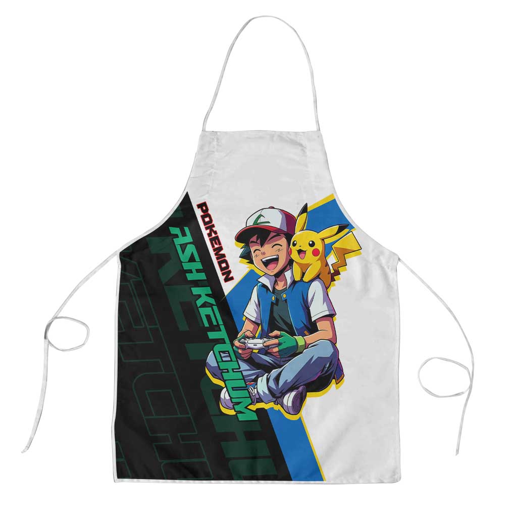 Ash & Pikachu Poké Apron Vibrant Anime Character Style