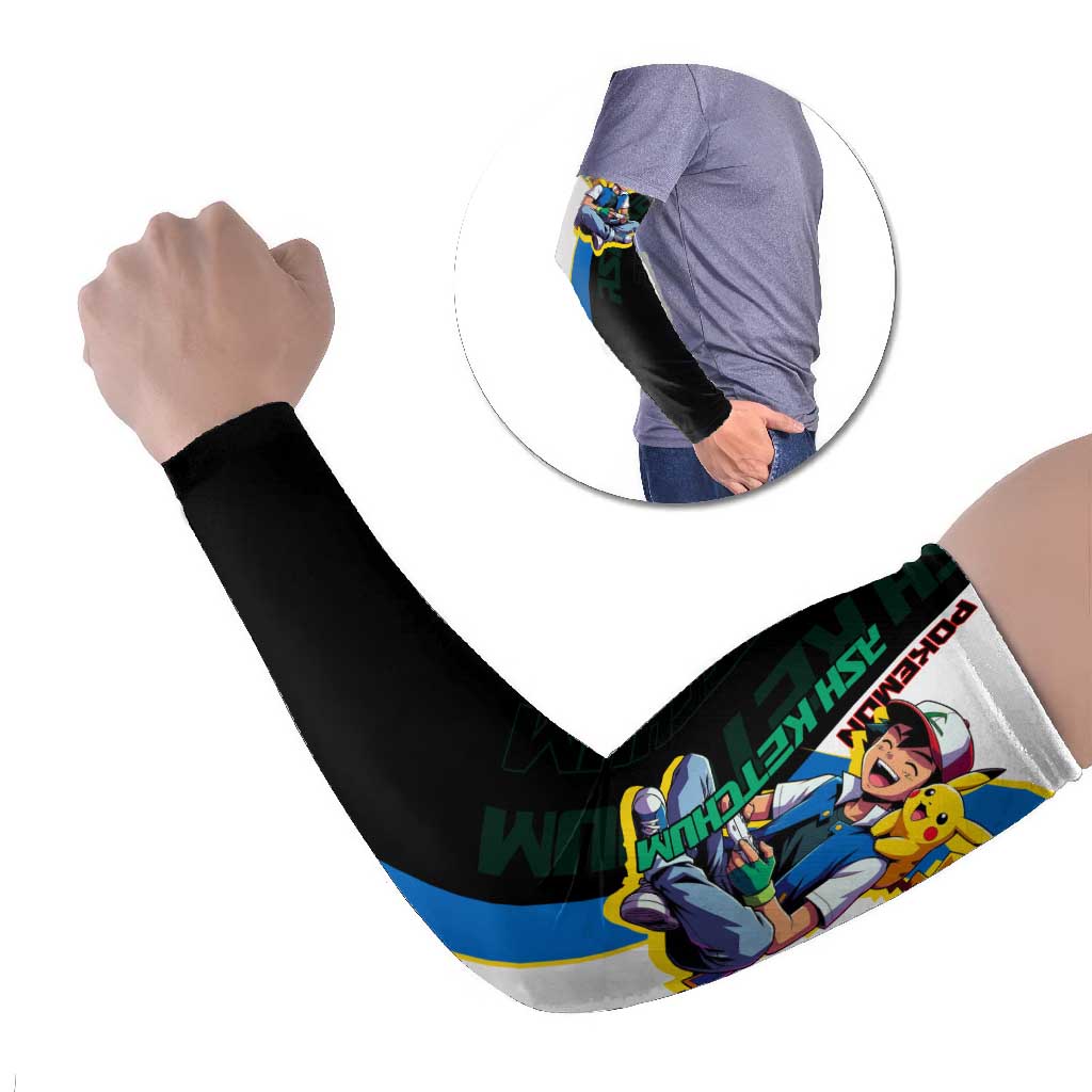 Ash & Pikachu Poké Arm Sleeves Vibrant Anime Character Style