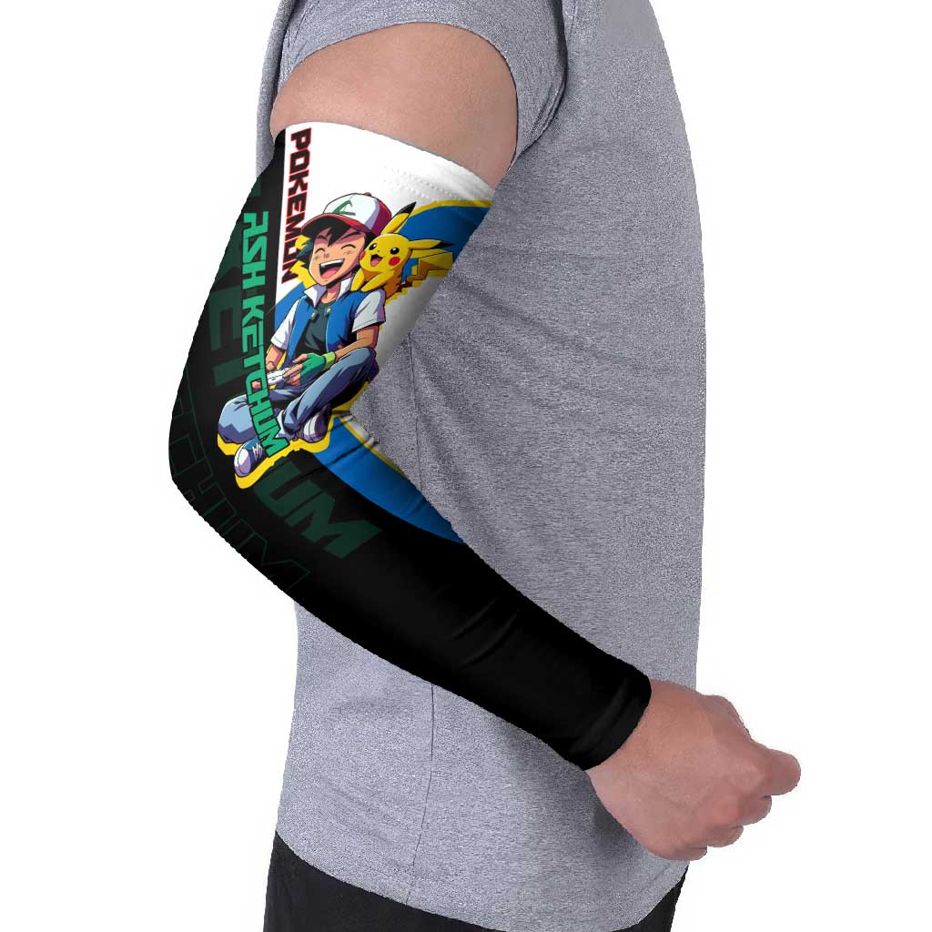 Ash & Pikachu Poké Arm Sleeves Vibrant Anime Character Style