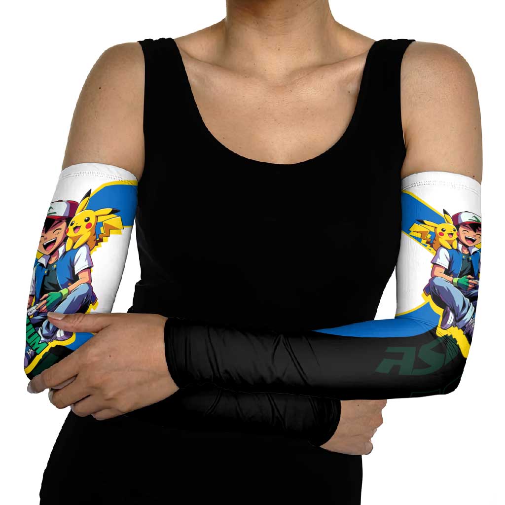Ash & Pikachu Poké Arm Sleeves Vibrant Anime Character Style