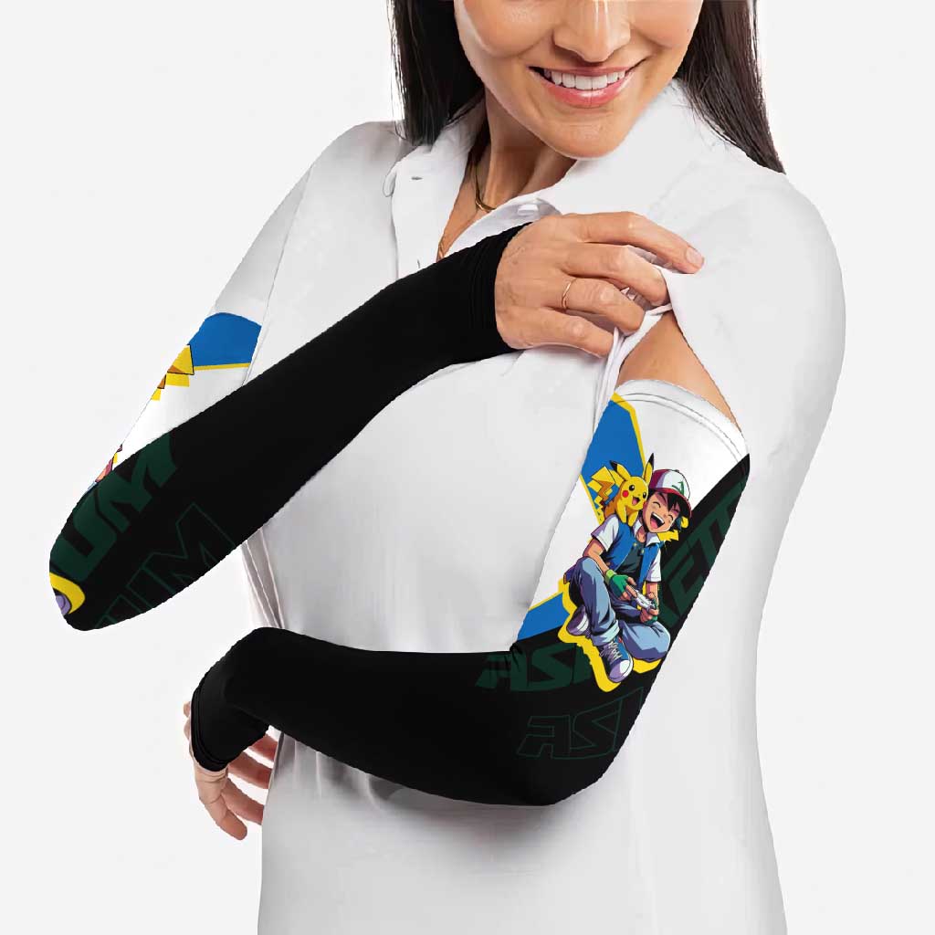 Ash & Pikachu Poké Arm Sleeves Vibrant Anime Character Style