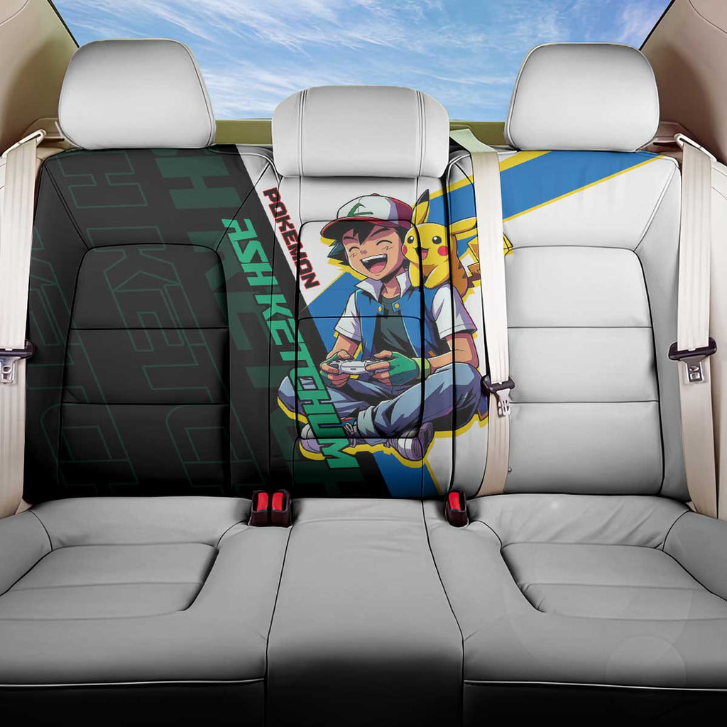 Ash & Pikachu Poké Back Car Seat Cover Vibrant Anime Character Style