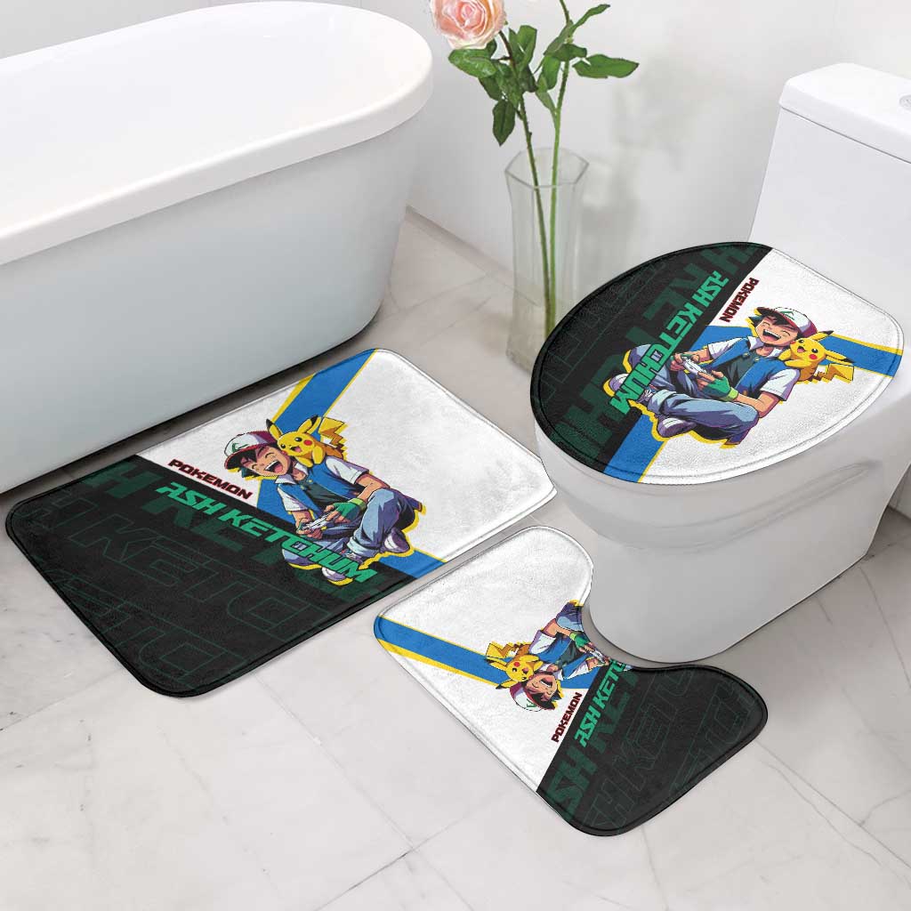 Ash & Pikachu Poké Bathroom Set Vibrant Anime Character Style