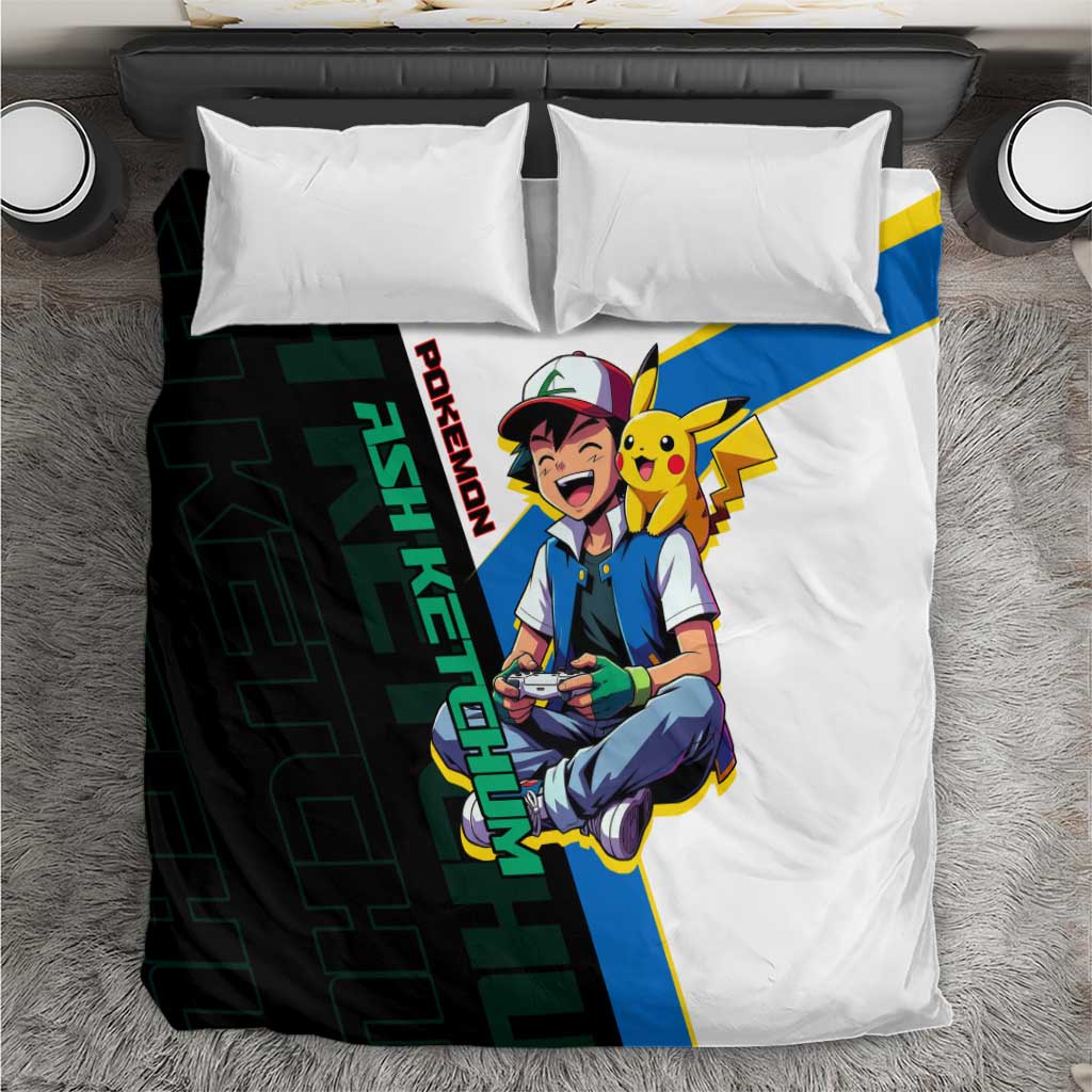 Ash & Pikachu Poké Bedding Set Vibrant Anime Character Style