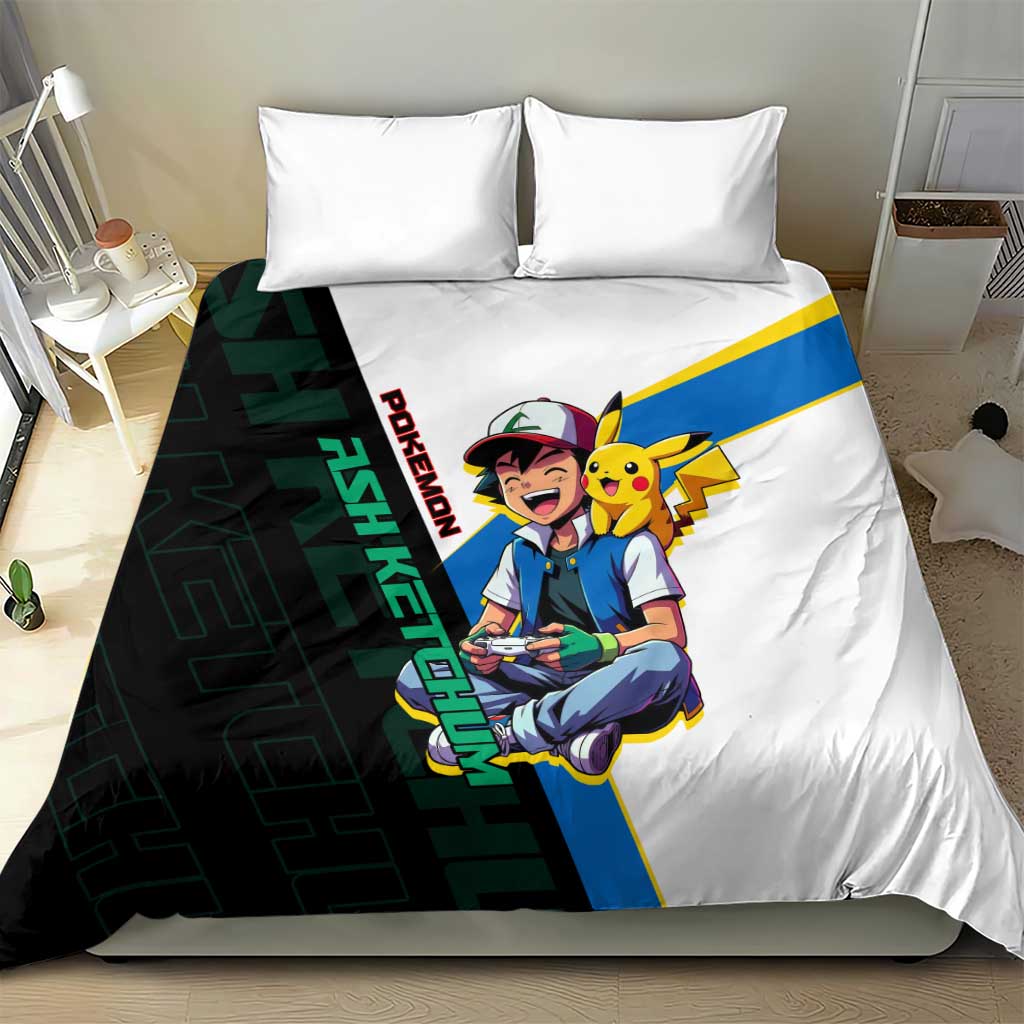 Ash & Pikachu Poké Bedding Set Vibrant Anime Character Style