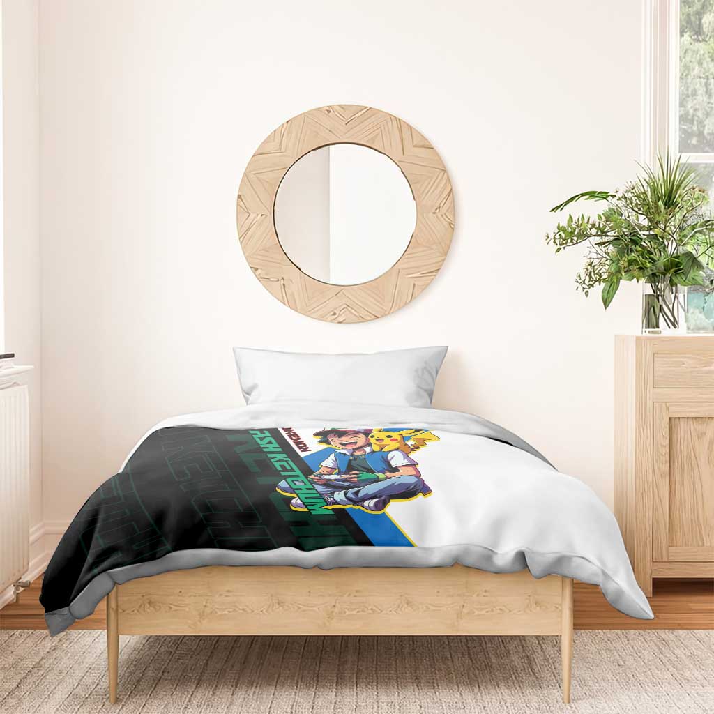 Ash & Pikachu Poké Bedding Set Vibrant Anime Character Style