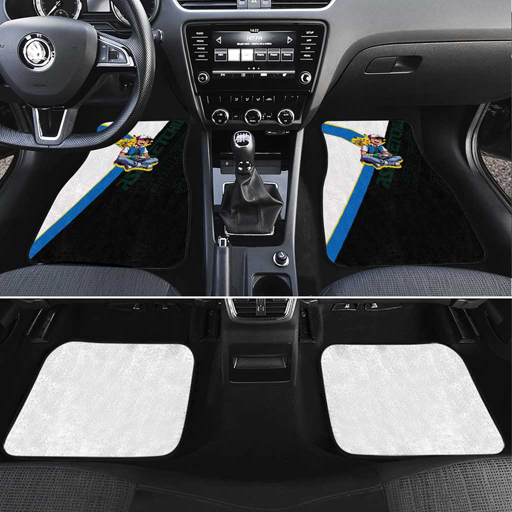 Ash & Pikachu Poké Car Mats Vibrant Anime Character Style