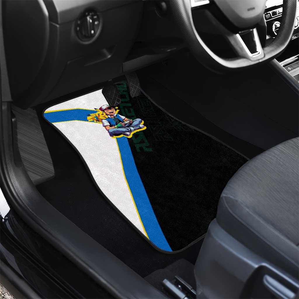 Ash & Pikachu Poké Car Mats Vibrant Anime Character Style
