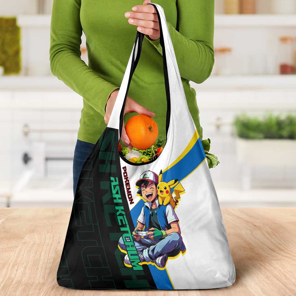 Ash & Pikachu Poké Grocery Bag Vibrant Anime Character Style