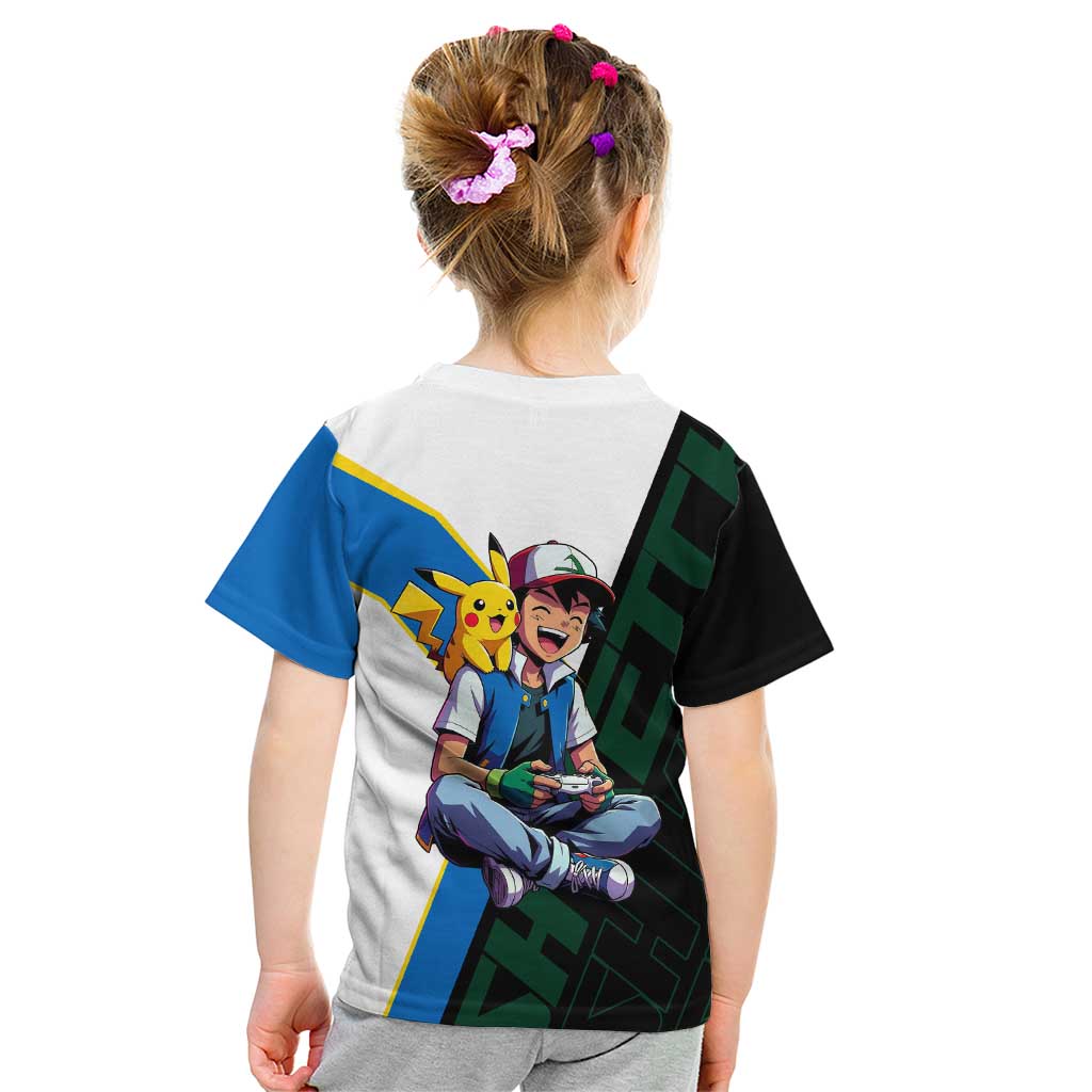 Ash & Pikachu Poké Kid T Shirt Vibrant Anime Character Style