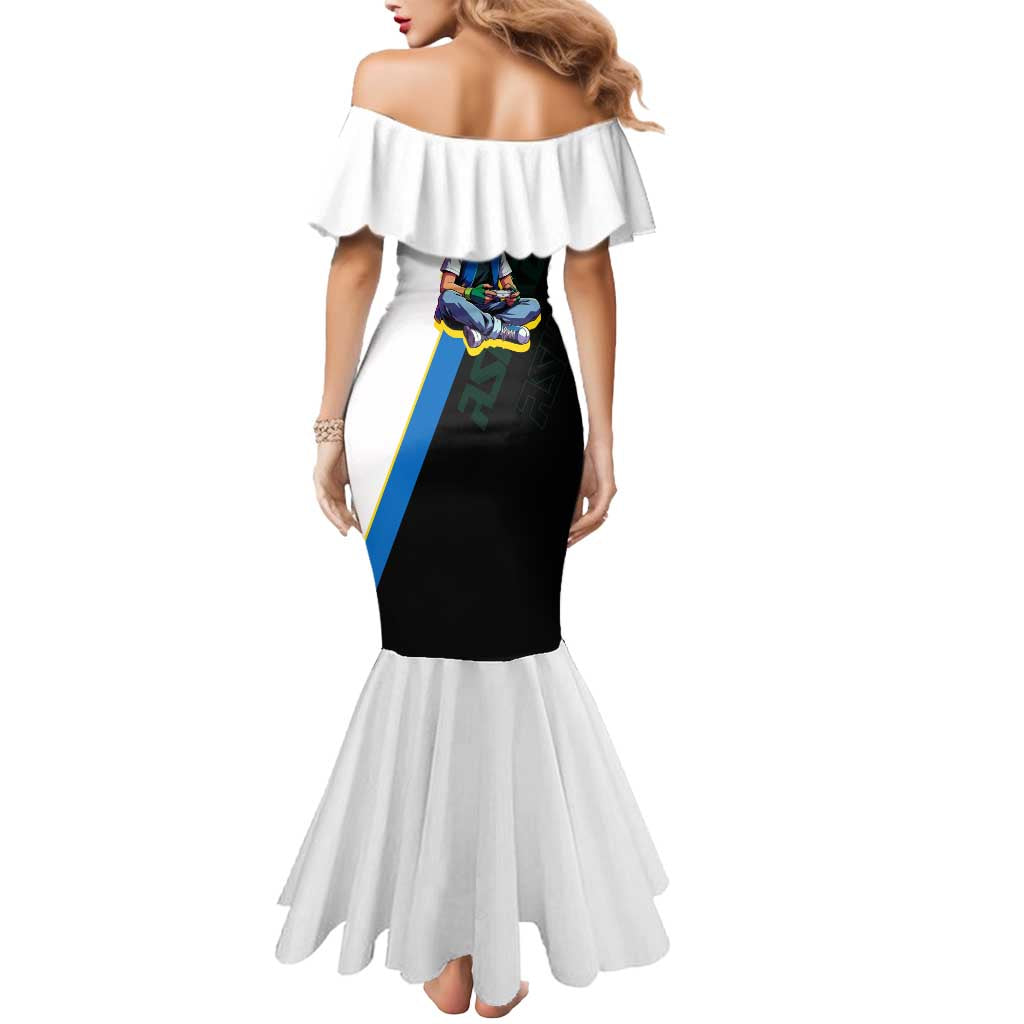 Ash & Pikachu Poké Mermaid Dress Vibrant Anime Character Style