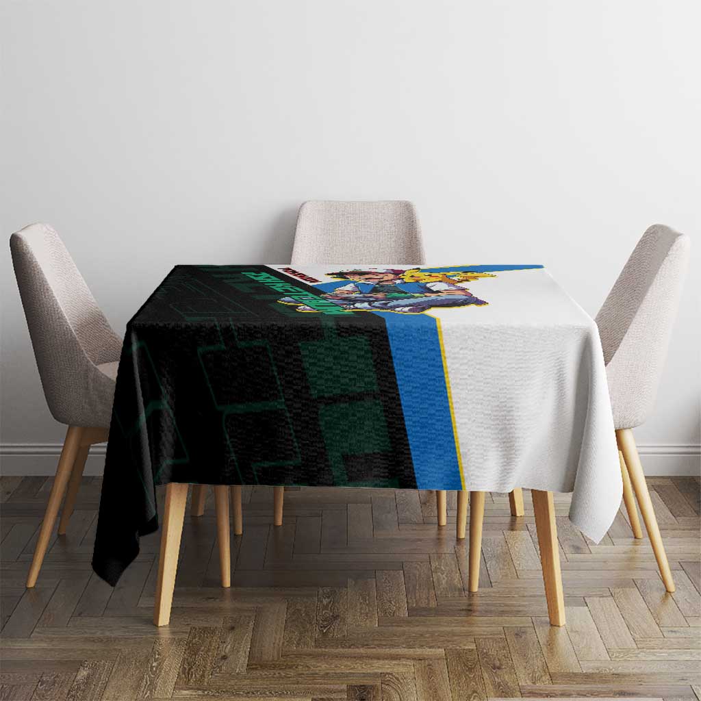 Ash & Pikachu Poké Tablecloth Vibrant Anime Character Style