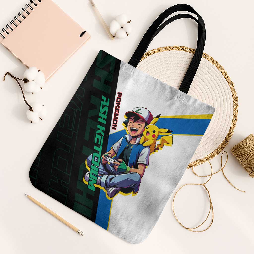 Ash & Pikachu Poké Tote Bag Vibrant Anime Character Style
