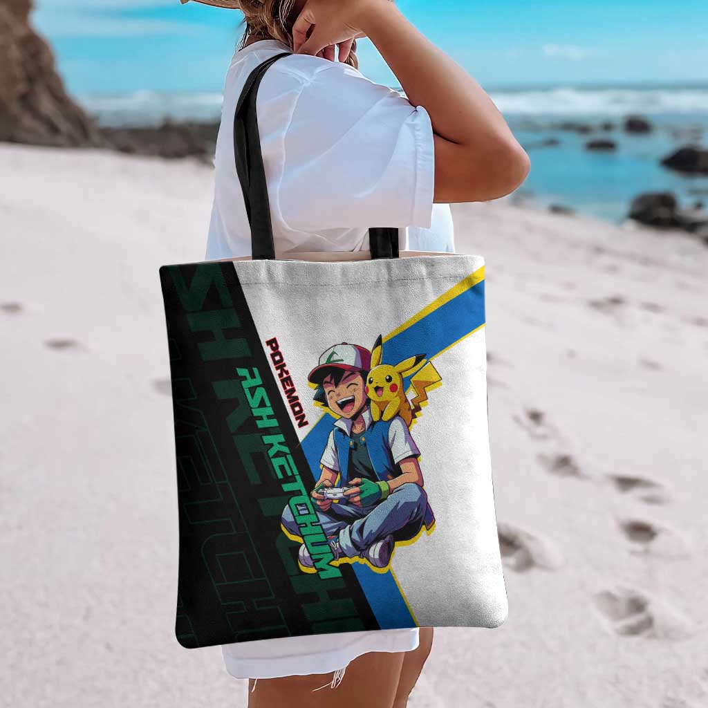 Ash & Pikachu Poké Tote Bag Vibrant Anime Character Style