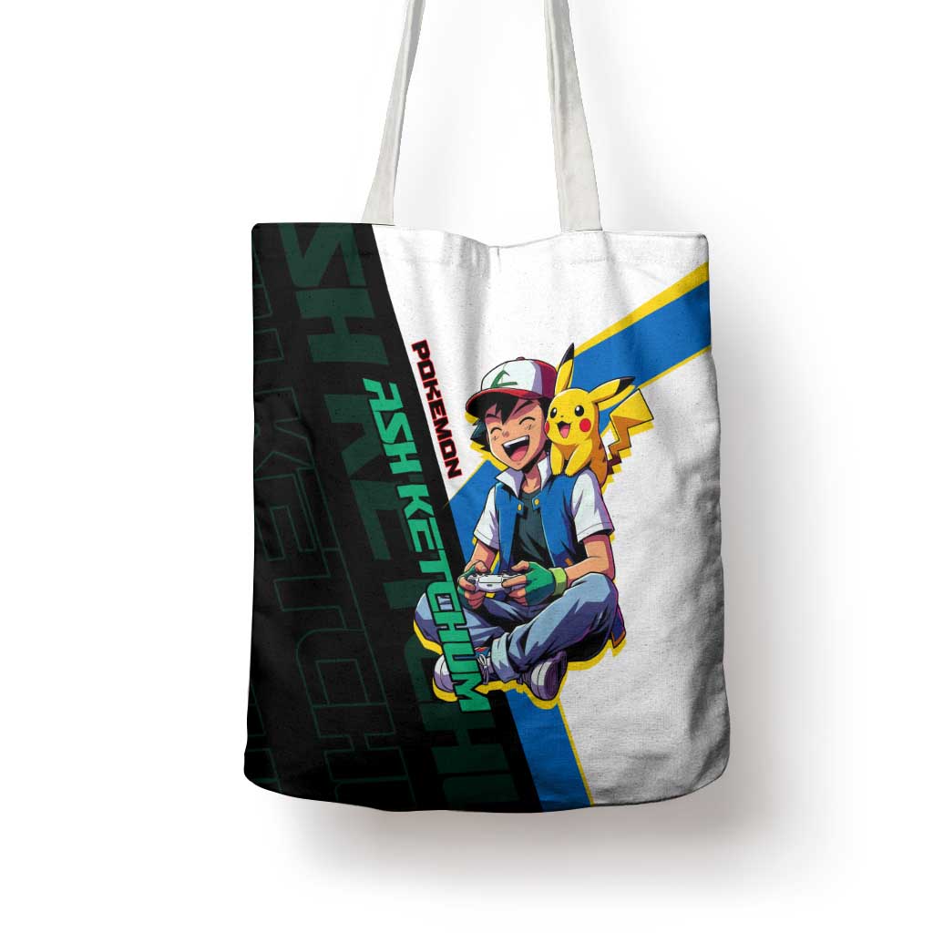 Ash & Pikachu Poké Tote Bag Vibrant Anime Character Style