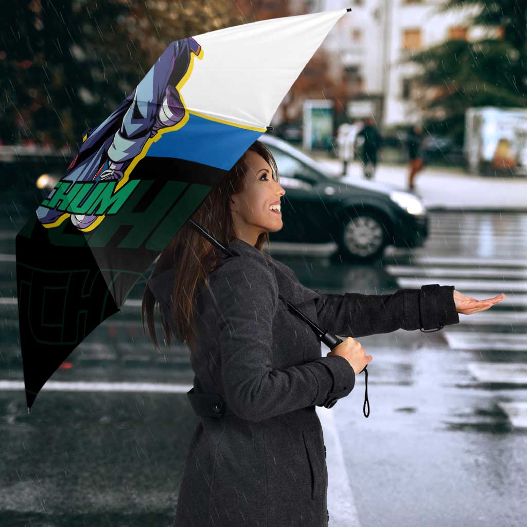 Ash & Pikachu Poké Umbrella Vibrant Anime Character Style