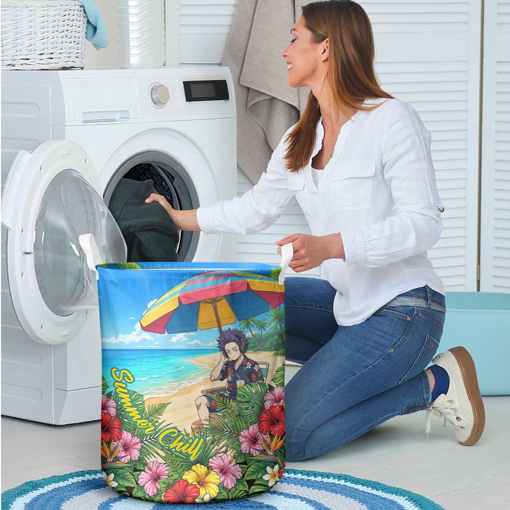 Hitoshi Shinso Summer Chill Laundry Basket Tropical Anime Lounge Scene