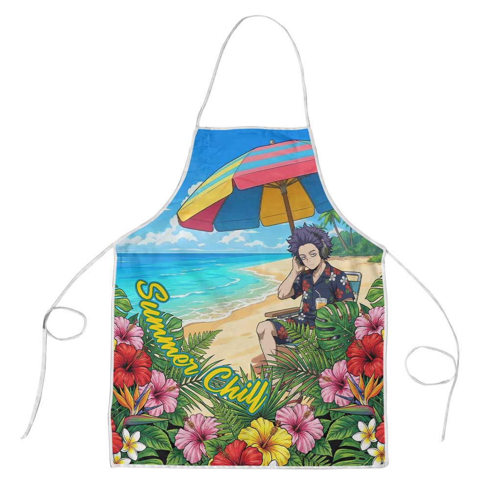 Hitoshi Shinso Summer Chill Apron Tropical Anime Lounge Scene