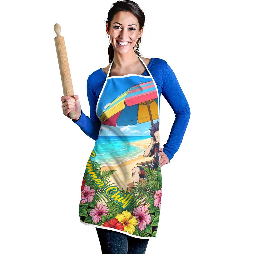 Hitoshi Shinso Summer Chill Apron Tropical Anime Lounge Scene