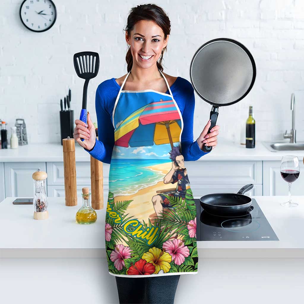 Hitoshi Shinso Summer Chill Apron Tropical Anime Lounge Scene