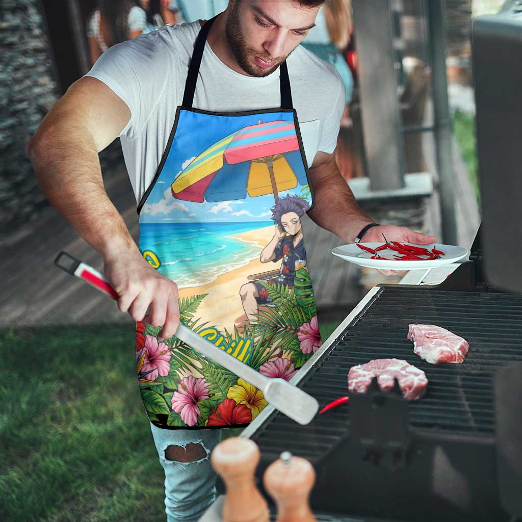 Hitoshi Shinso Summer Chill Apron Tropical Anime Lounge Scene