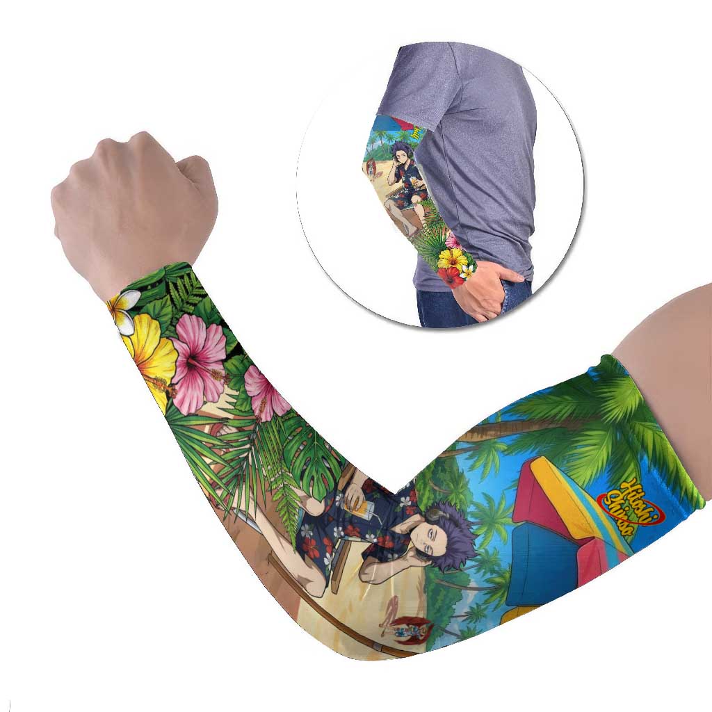 Hitoshi Shinso Summer Chill Arm Sleeves Tropical Anime Lounge Scene