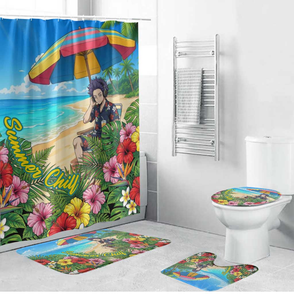 Hitoshi Shinso Summer Chill Bathroom Set Tropical Anime Lounge Scene