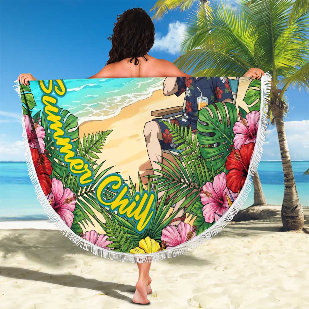 Hitoshi Shinso Summer Chill Beach Blanket Tropical Anime Lounge Scene