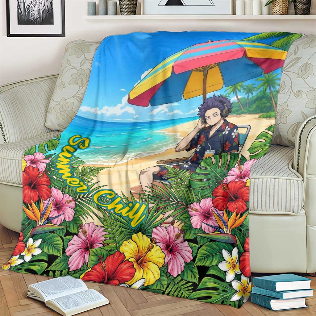 Hitoshi Shinso Summer Chill Blanket Tropical Anime Lounge Scene