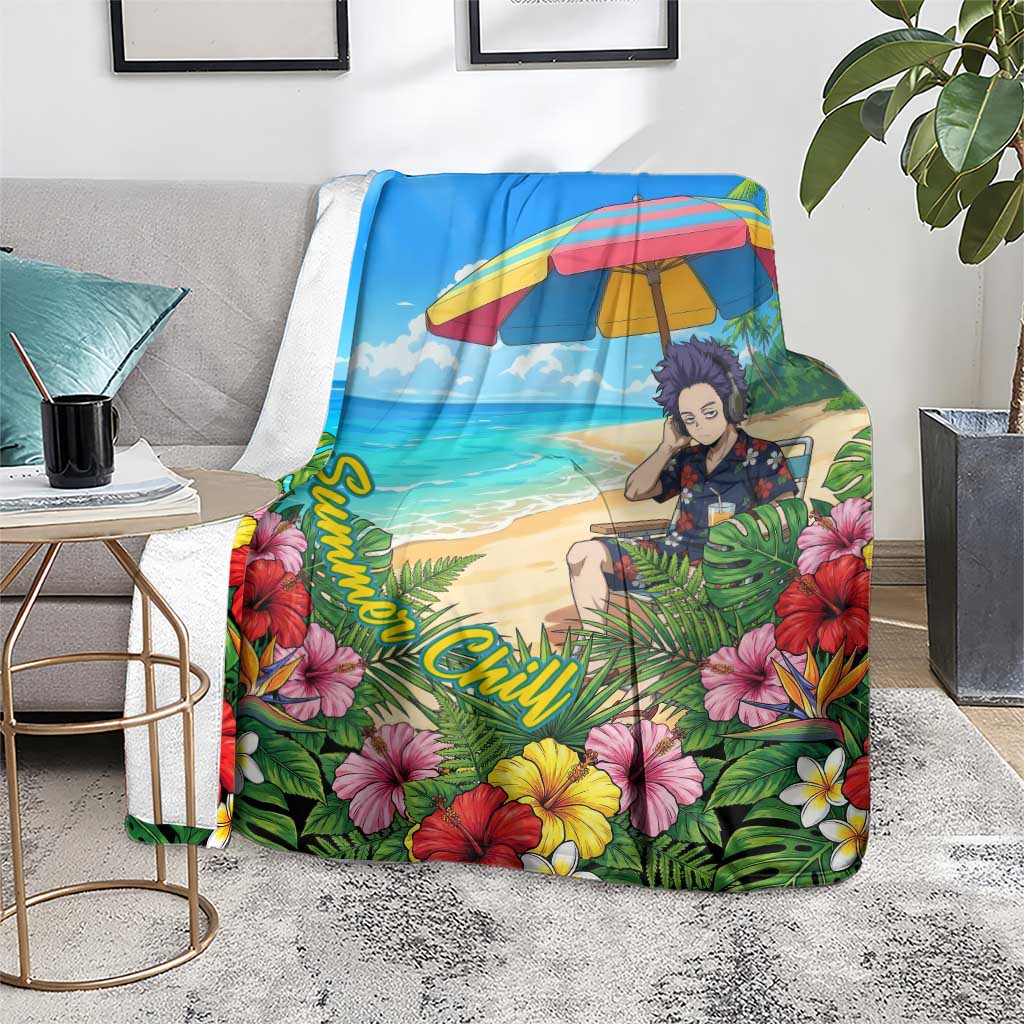 Hitoshi Shinso Summer Chill Blanket Tropical Anime Lounge Scene