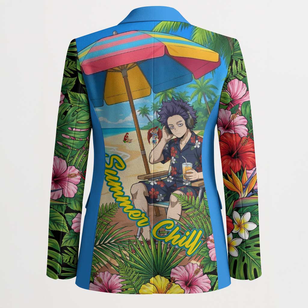 Hitoshi Shinso Summer Chill Blazer Tropical Anime Lounge Scene