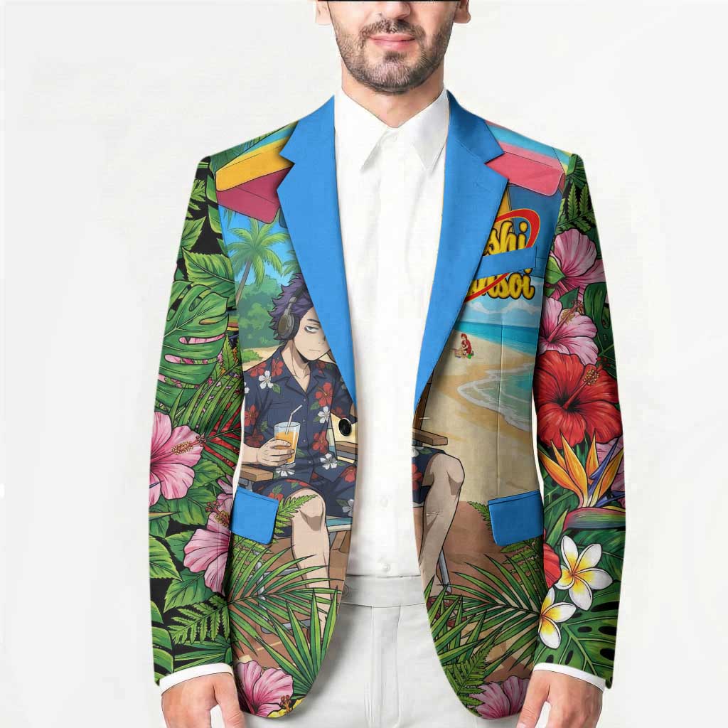 Hitoshi Shinso Summer Chill Blazer Tropical Anime Lounge Scene